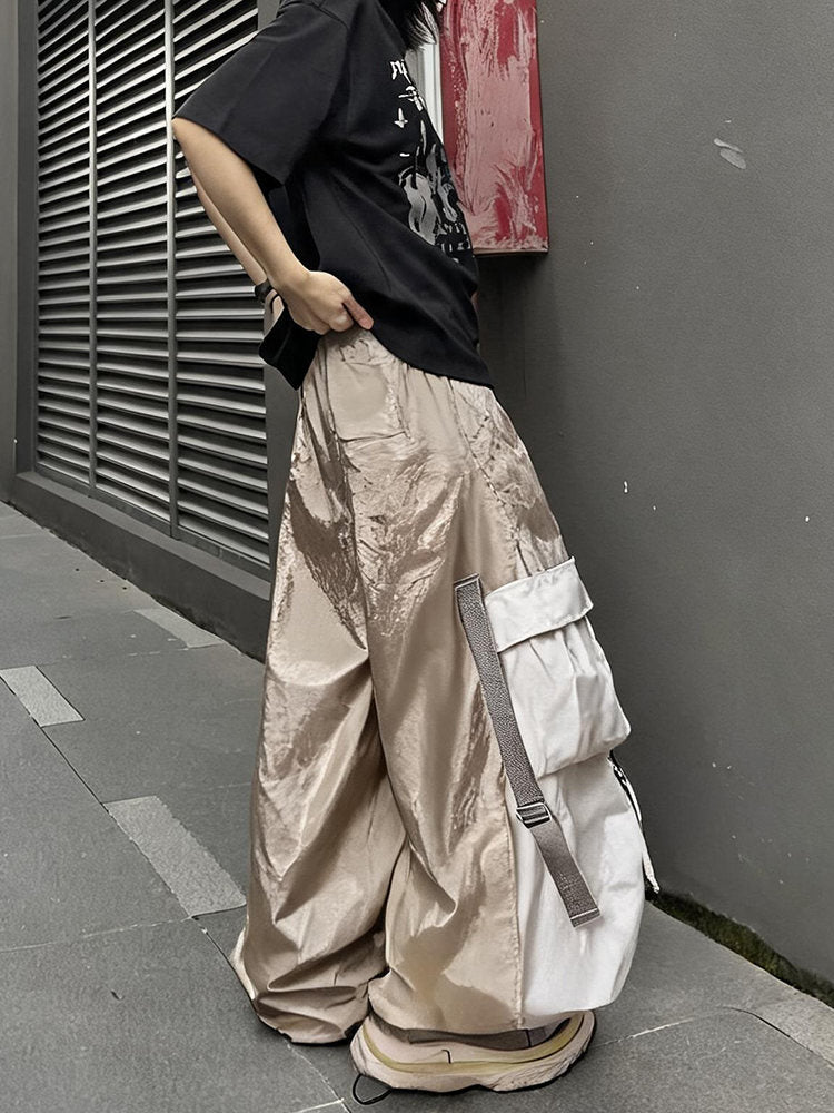 Multi-Pocket Lightweight Parachute Pants  OR0214