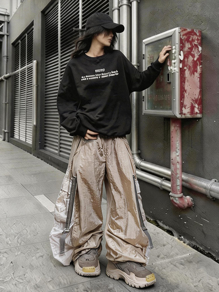 Multi-Pocket Lightweight Parachute Pants  OR0214
