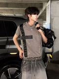 Distressed Cross Patch Slim Fit Tee  OR0217