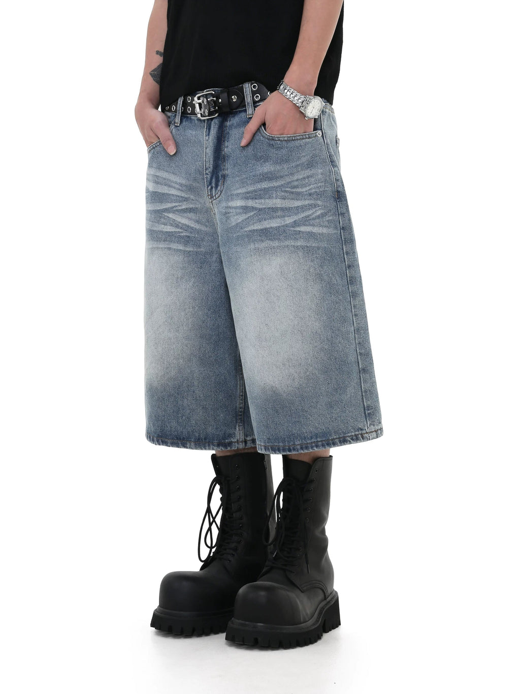 Mid-Length Denim Pants  OR0222
