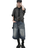 Mid-Length Denim Pants  OR0222