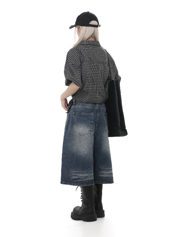 Mid-Length Denim Pants  OR0222