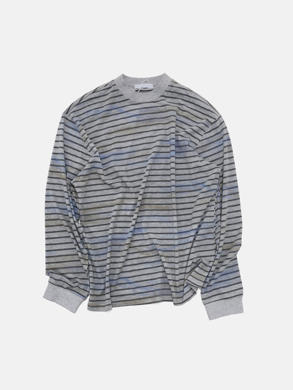Vintage Distressed Striped Long Sleeve Tee  OR0226