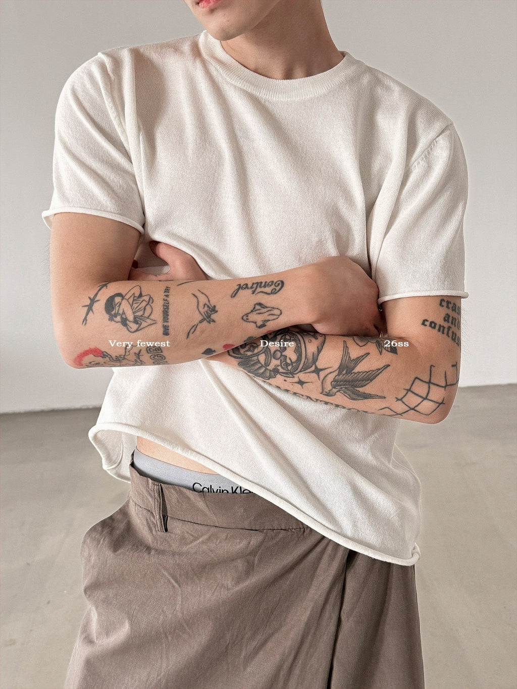 Raw Edge Minimal Tee  OR0228