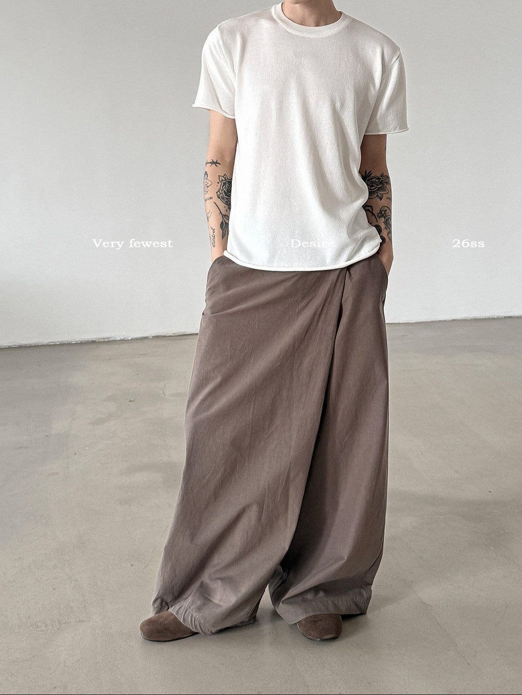 Raw Edge Minimal Tee  OR0228