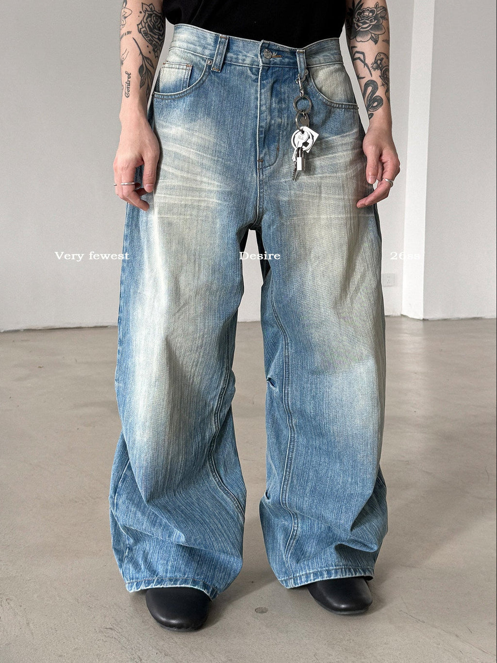Panel Washed Jeans  OR0229