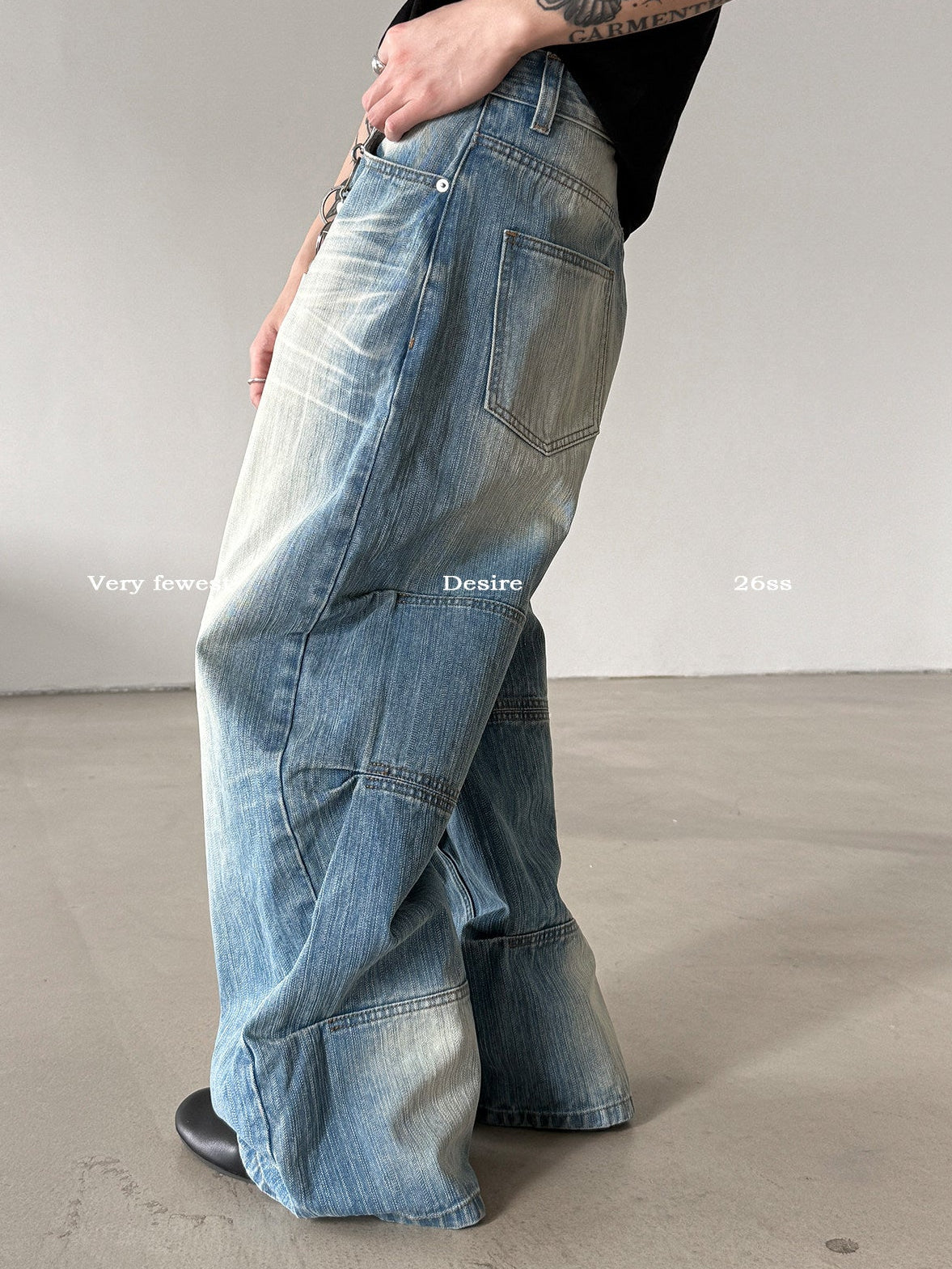 Panel Washed Jeans  OR0229