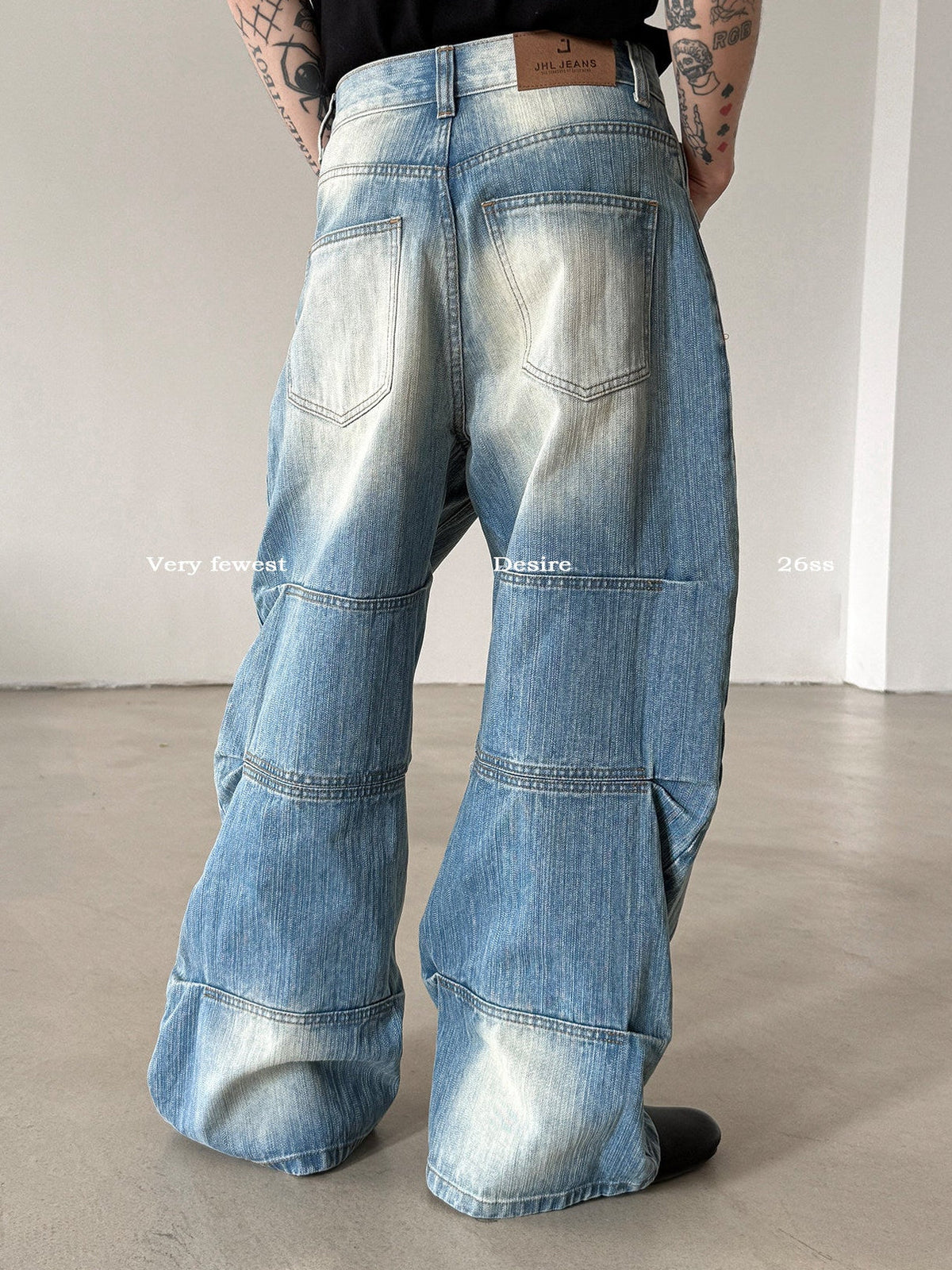 Panel Washed Jeans  OR0229