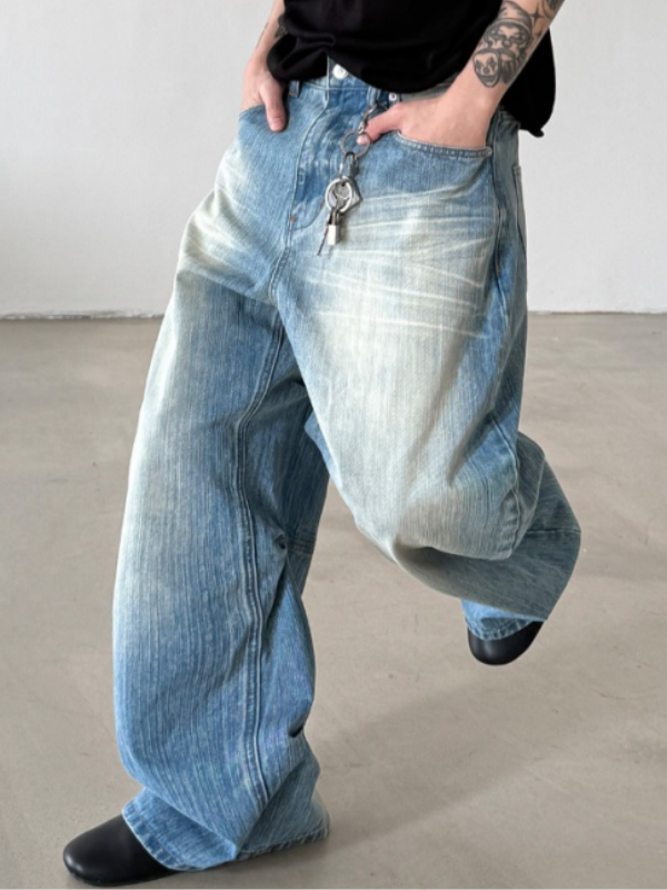 Panel Washed Jeans  OR0229