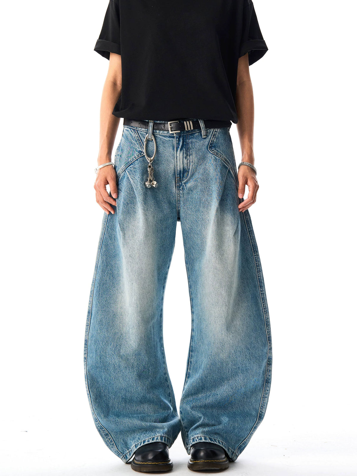 American Retro Washed Silhouette Jeans  OR0230