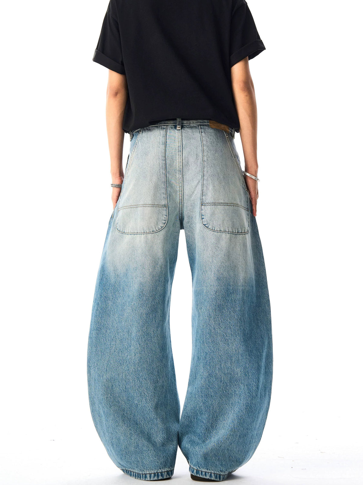 American Retro Washed Silhouette Jeans  OR0230