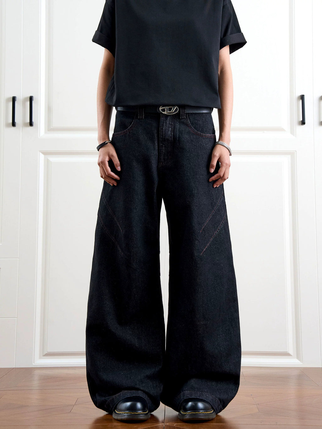Blade Cow A-line Denim Pants  OR0234