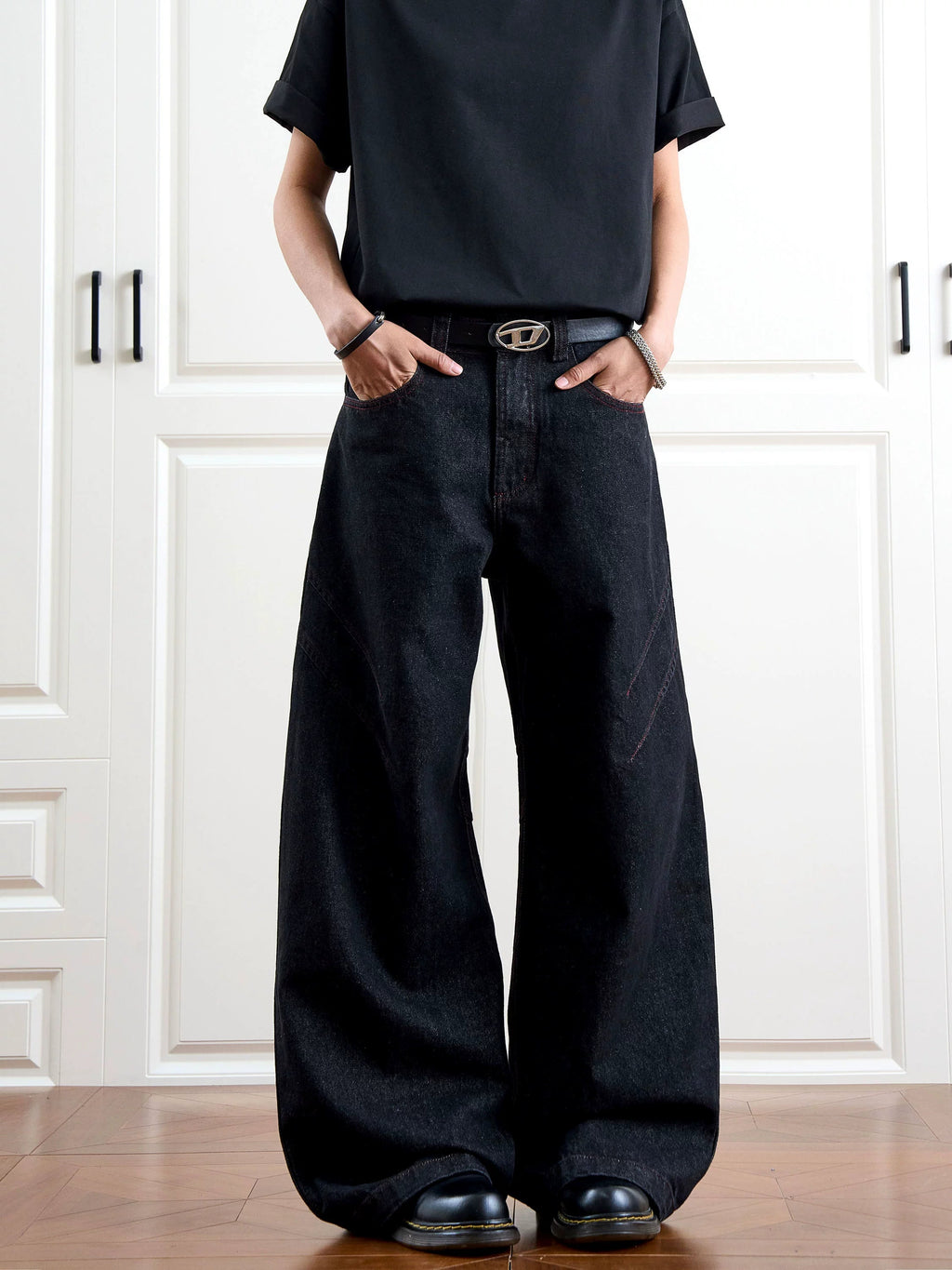 Blade Cow A-line Denim Pants  OR0234