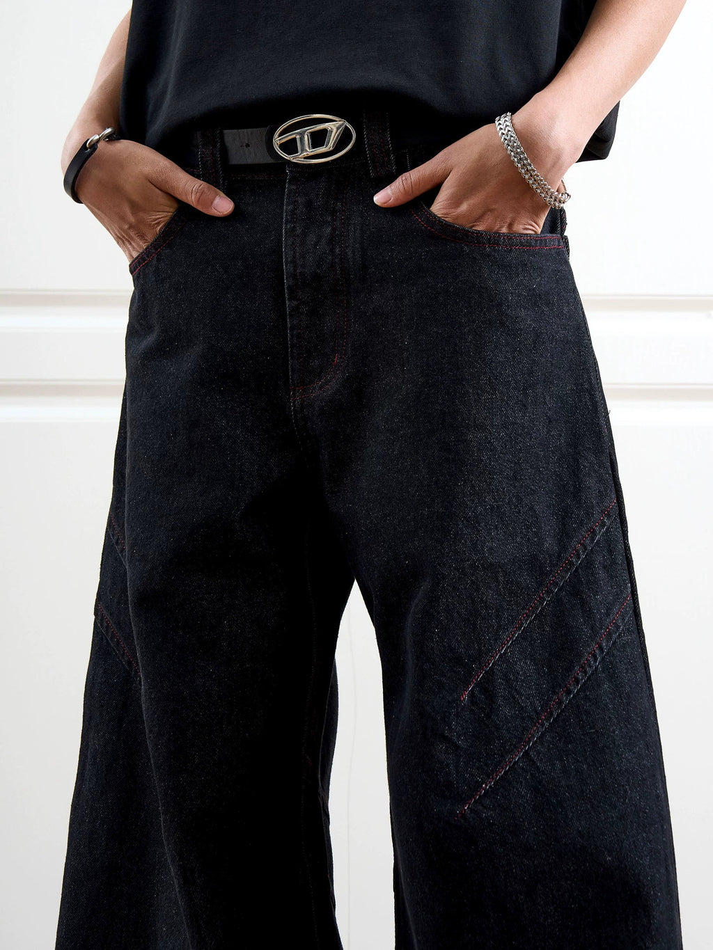 Blade Cow A-line Denim Pants  OR0234