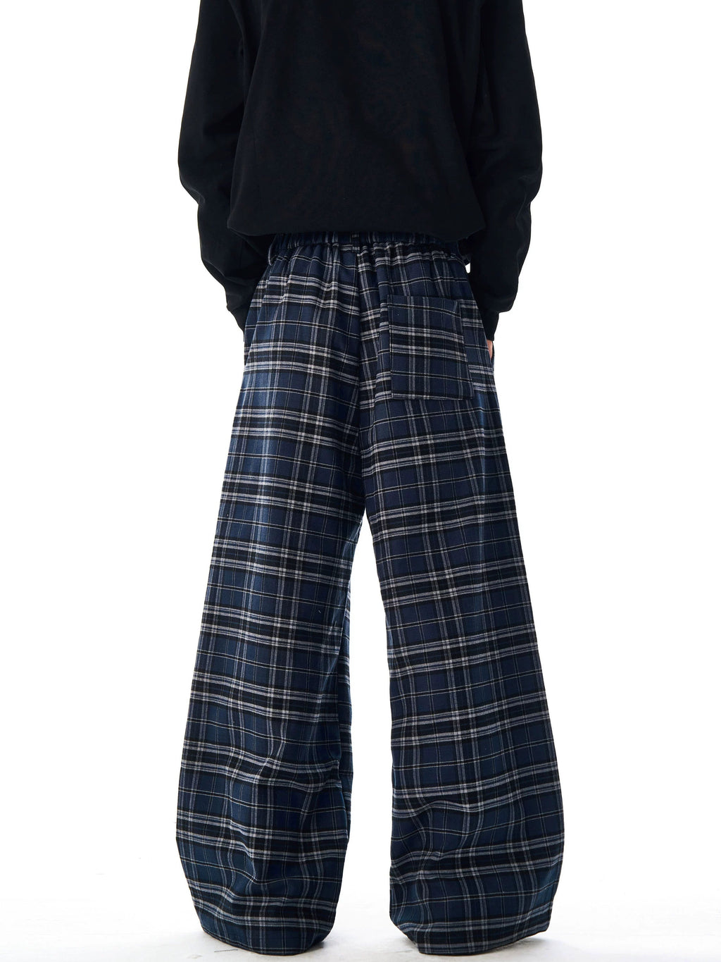 Double Pleated Plaid Casual Pants  OR0242