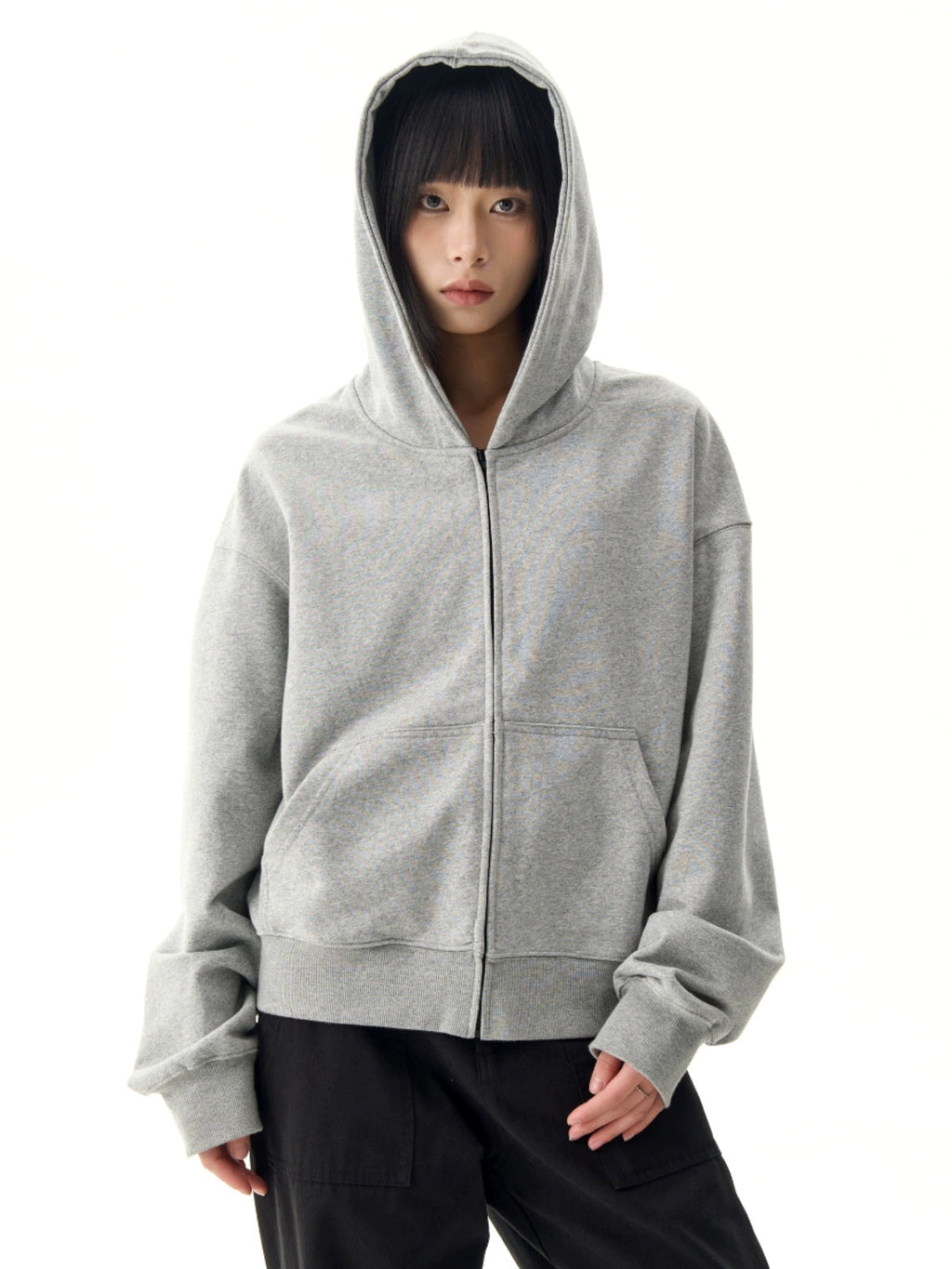 Heavy Short Wide Boxy Hoodie  OR0244