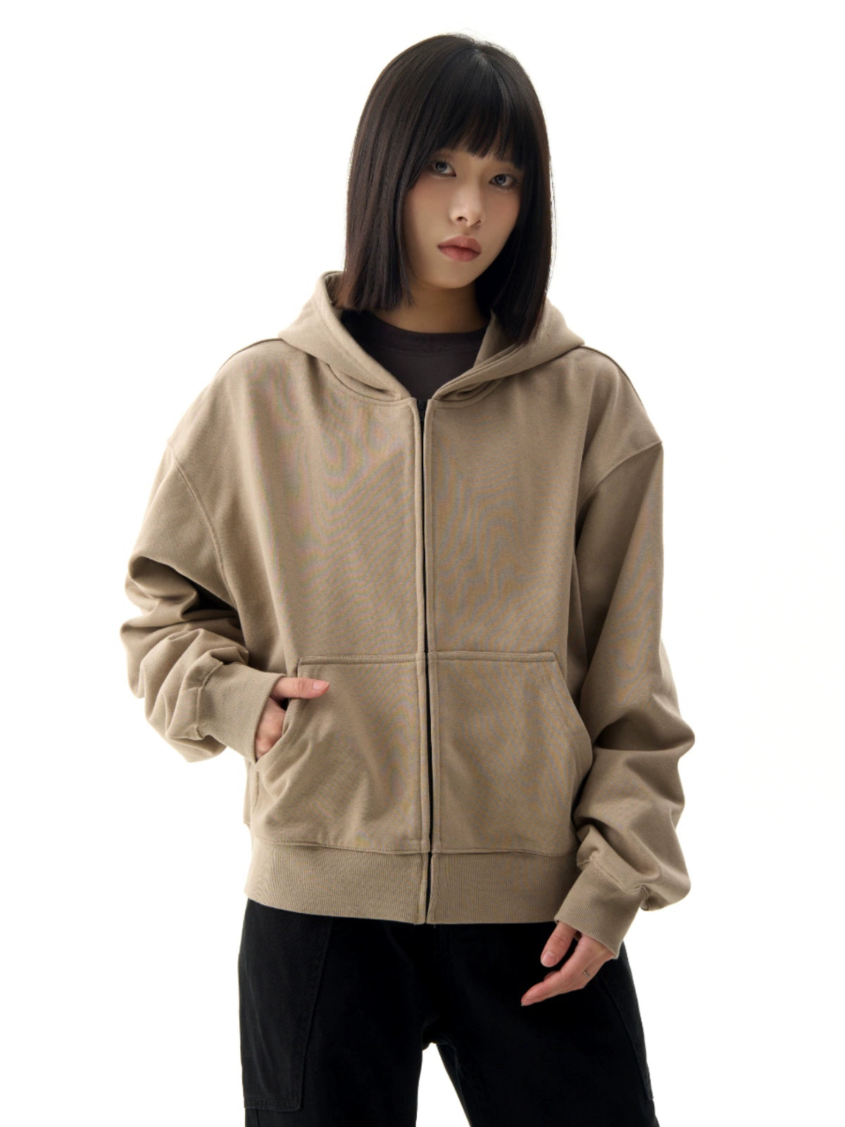 Heavy Short Wide Boxy Hoodie  OR0244