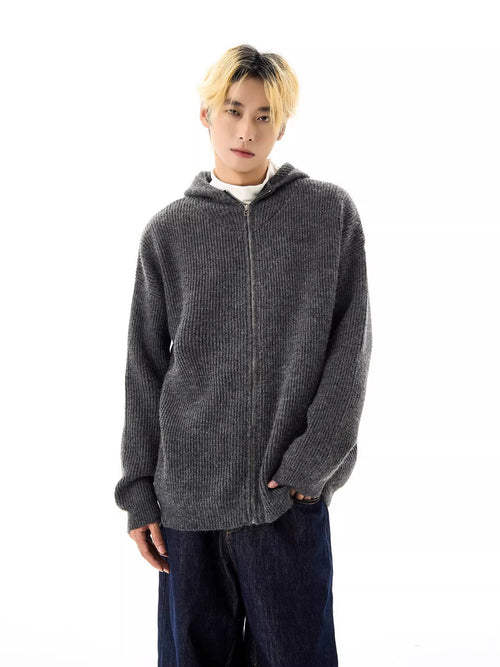 American Zipper Hooded Sweater  OR0250