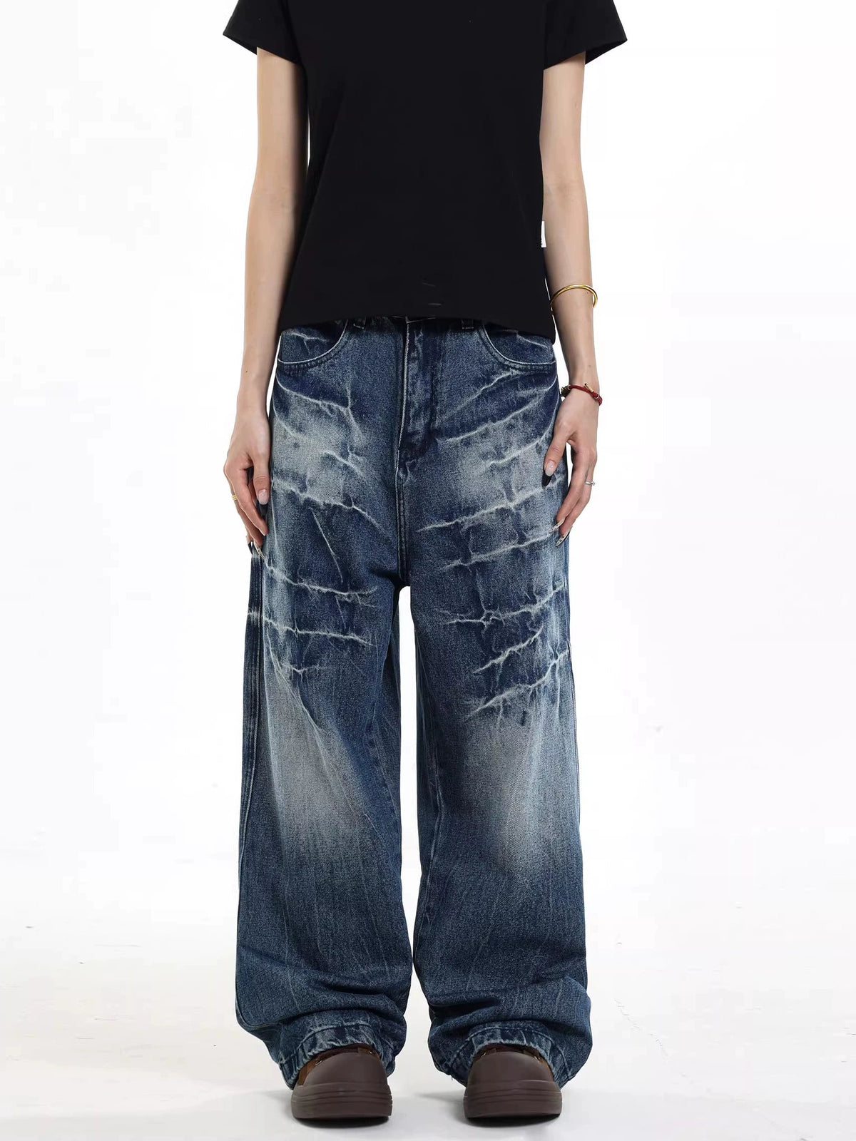 Retro Washed Old Lightning Jeans  OR0251