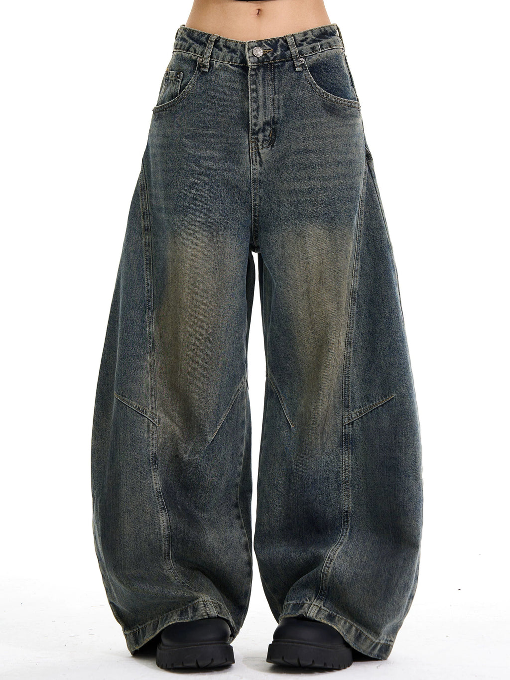 Dirty Washed Scimitar Jeans  OR0254