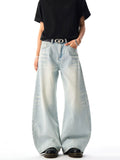 Retro Washed Cat Whisker Jeans  OR0256