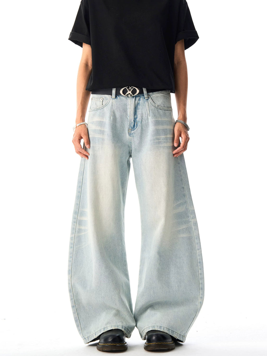 Retro Washed Cat Whisker Jeans  OR0256