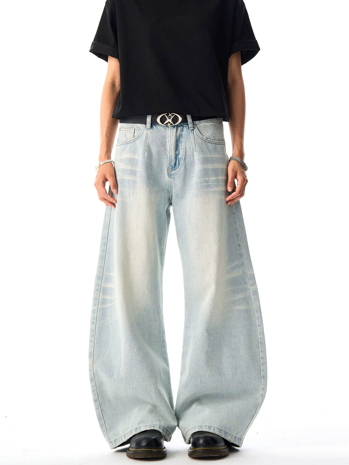 Retro Washed Cat Whisker Jeans  OR0256