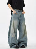 Retro Hole Loose Silhouette Jeans  OR0257