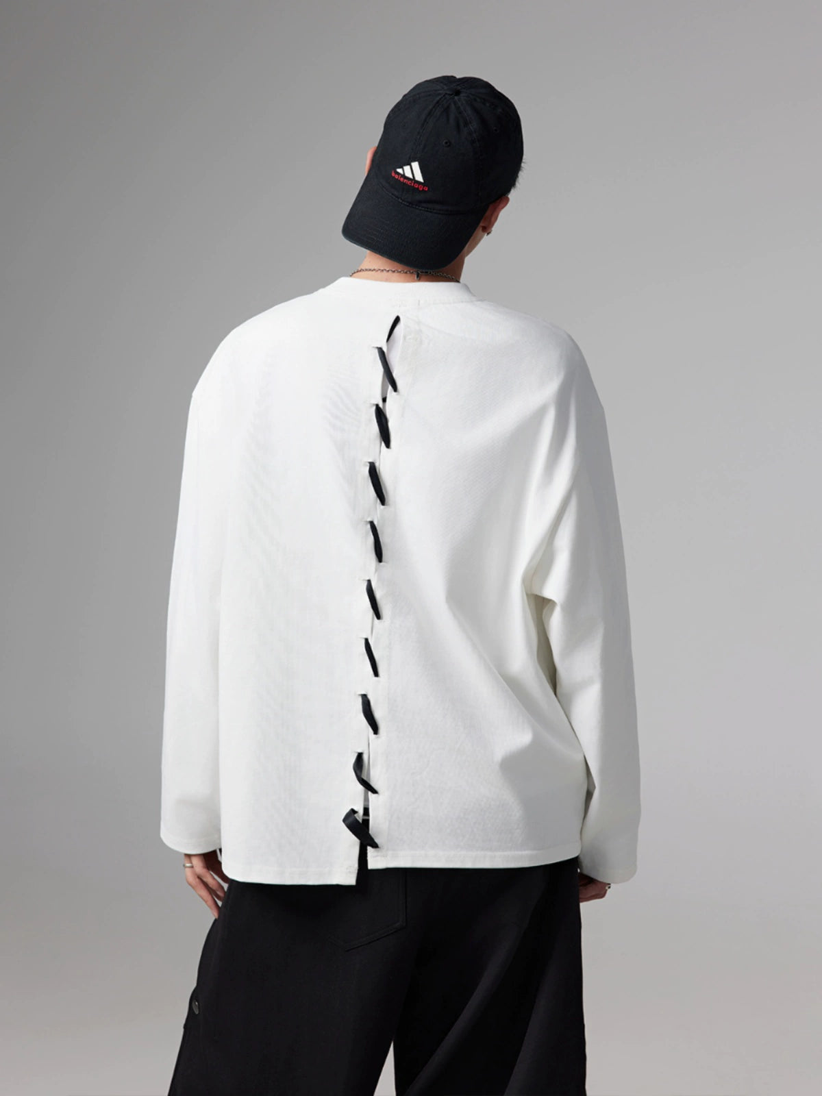 Loose Bone Splicing Long Sleeve Tee  OR0268