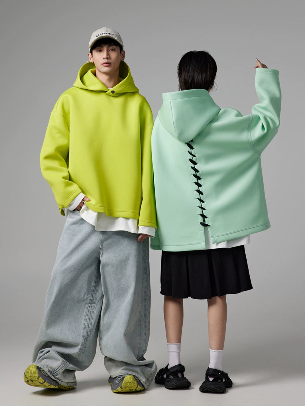 Loose Bone Splicing Hoodie  OR0272