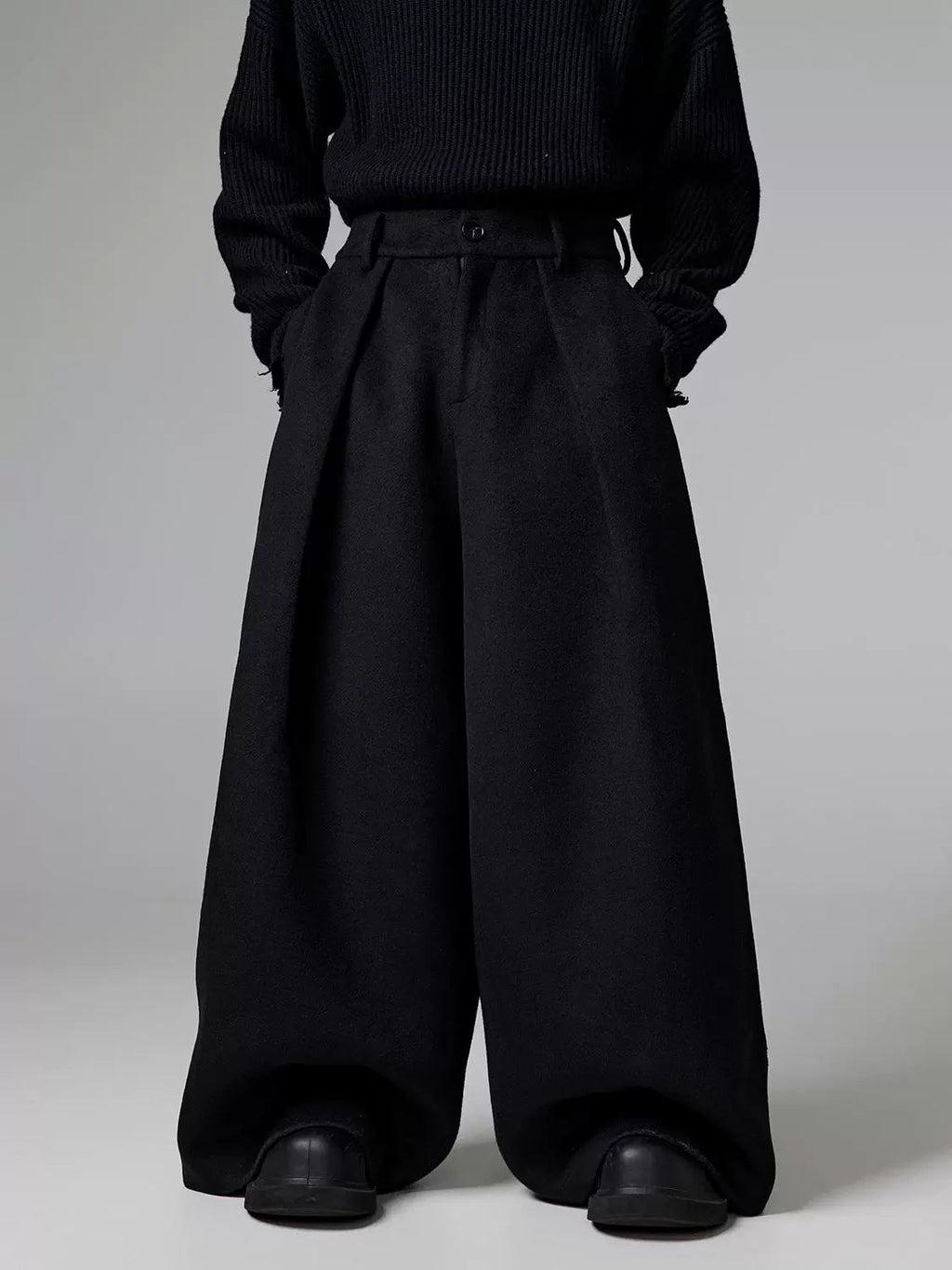 Double Pleated Scimitar Wide Pants  OR0274
