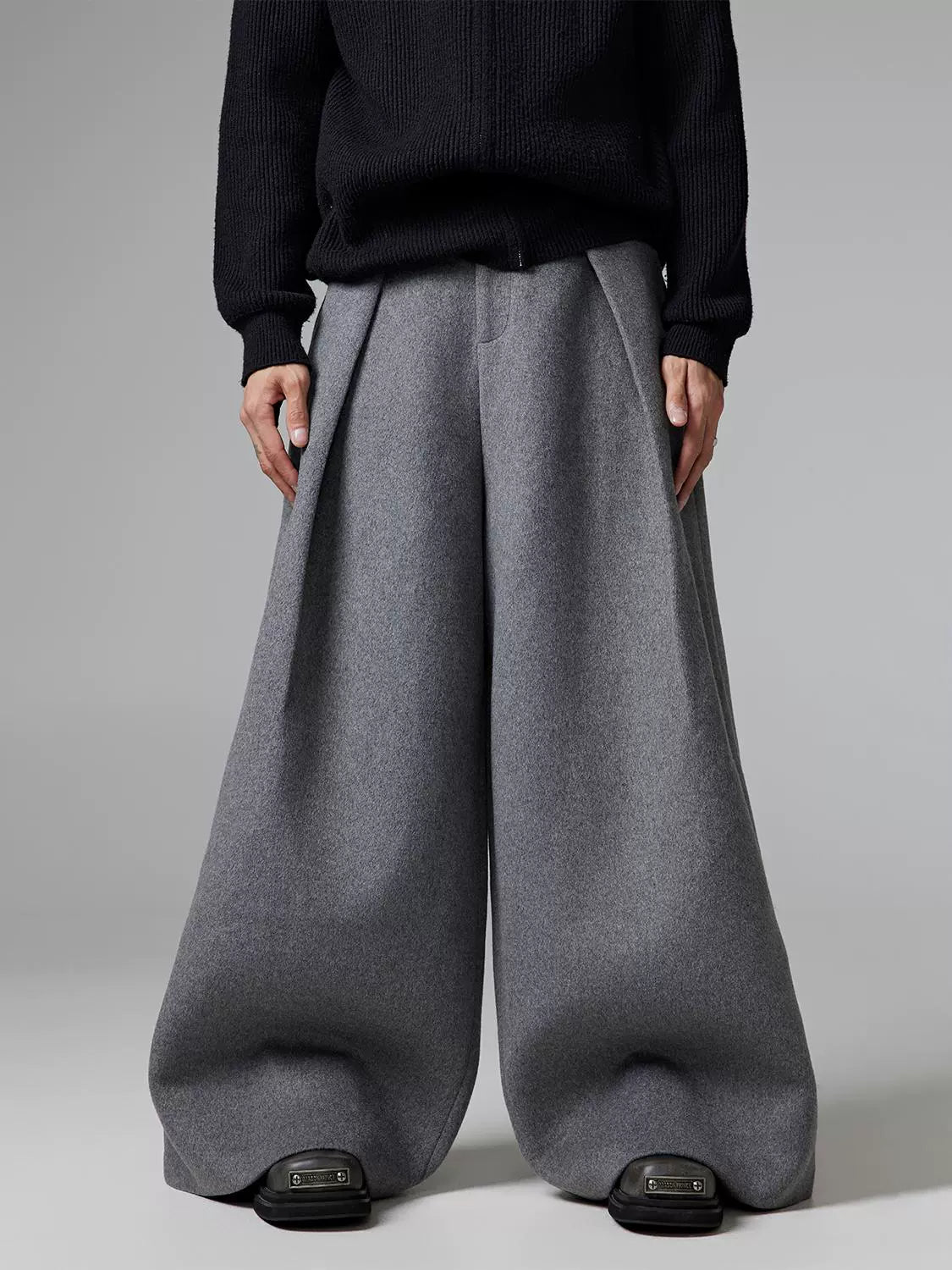 Double Pleated Scimitar Wide Pants  OR0274