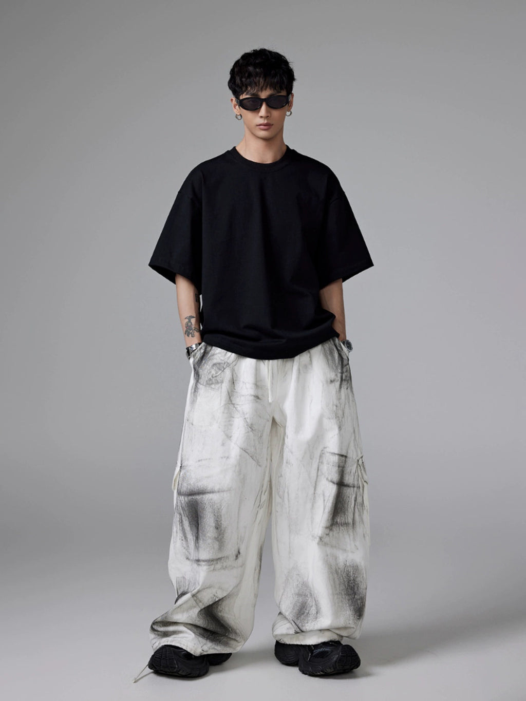 Niche Design Drawstring Dirty Pants  OR0276