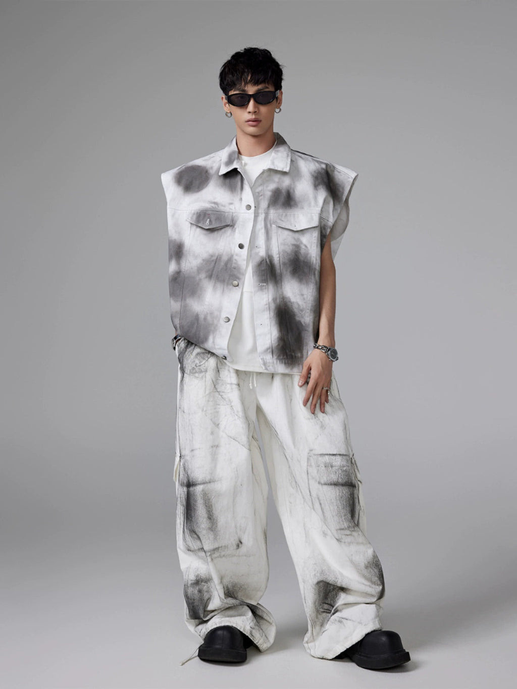 Niche Design Drawstring Dirty Pants  OR0276