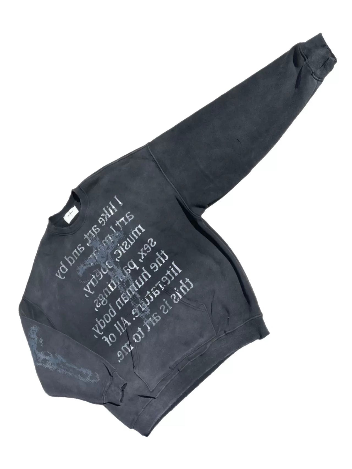 Dirty Washed Old Loose Sweatshirt  OR0279