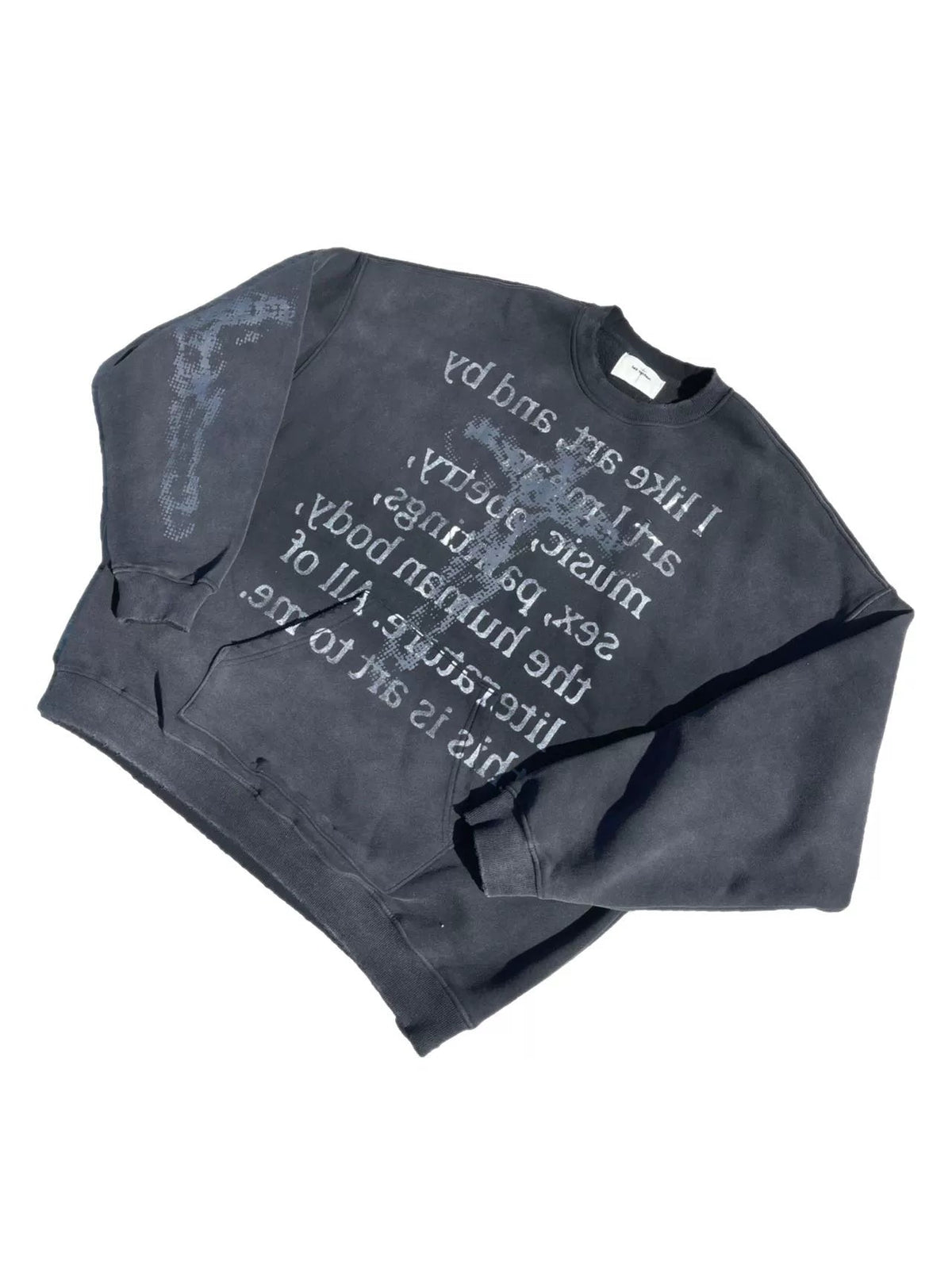 Dirty Washed Old Loose Sweatshirt  OR0279