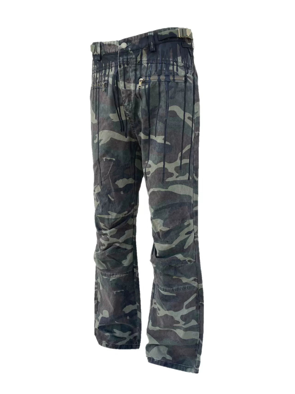 Washed Distressed Camouflage Pants  OR0282
