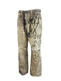 Dirty Distressed Straight Denim Pants  OR0285