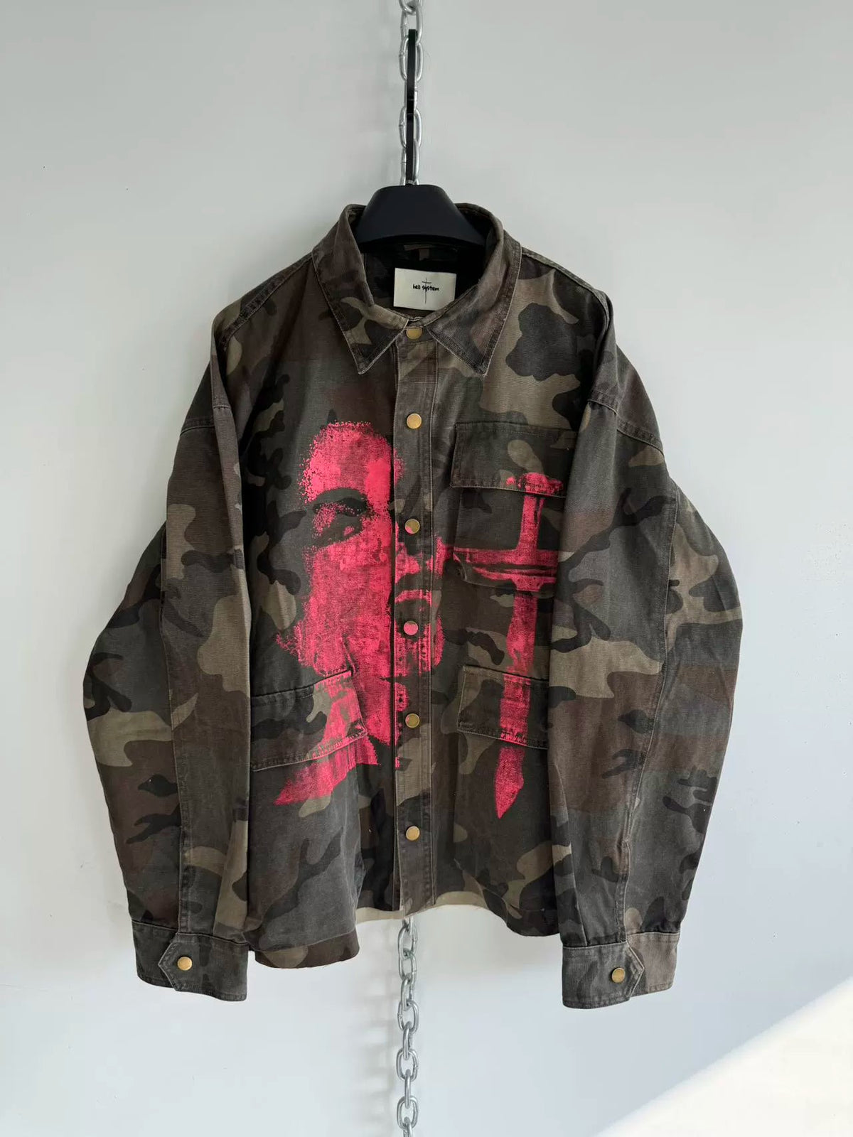 Washed Canvas Camouflage Jacket  OR0286
