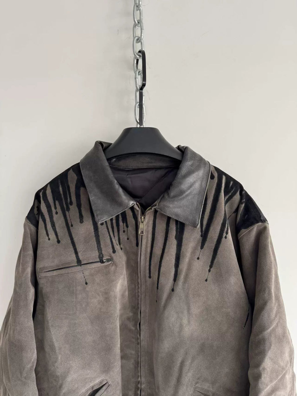 Detroit Lapel Faux Suede Jacket  OR0287