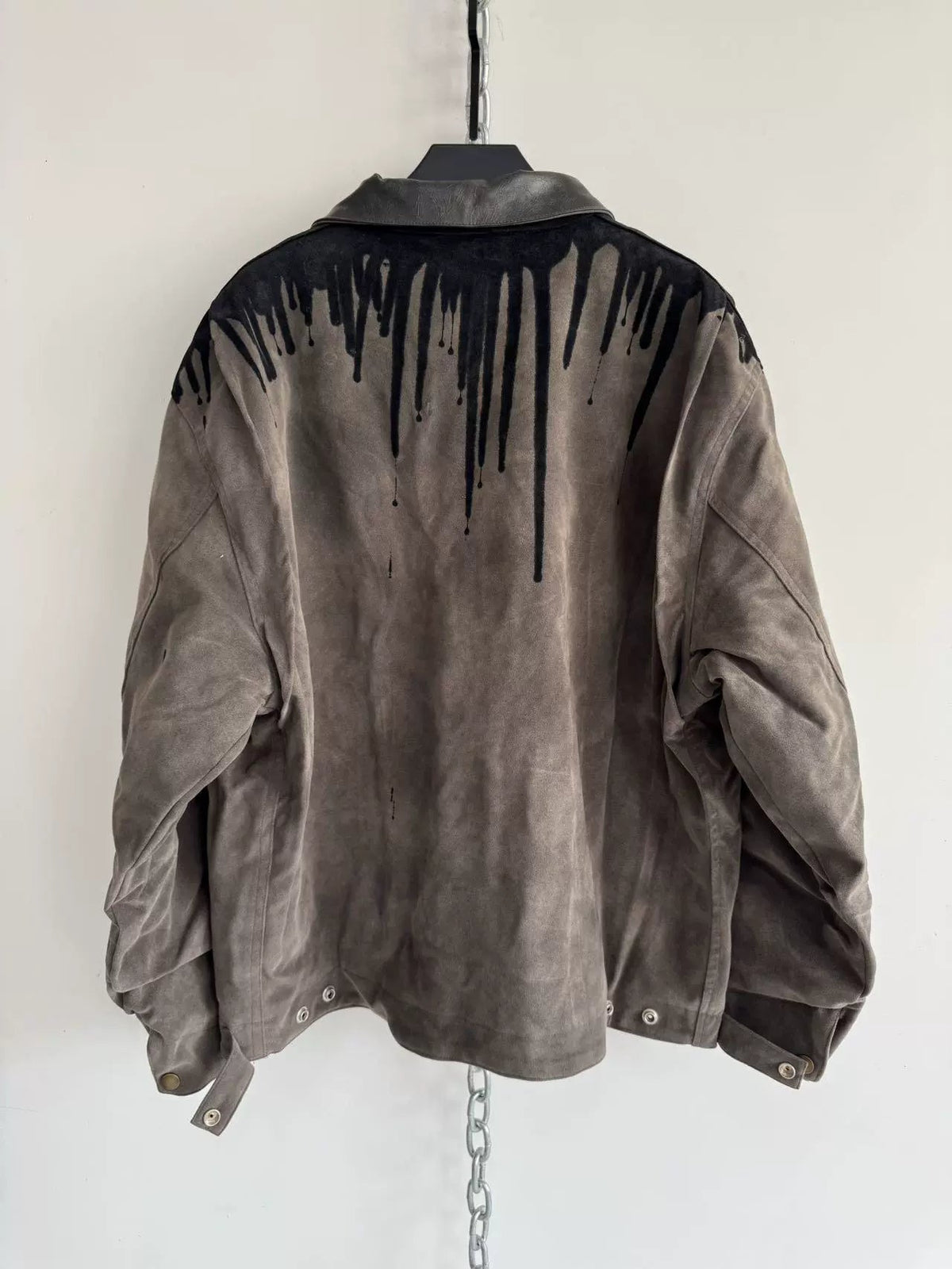Detroit Lapel Faux Suede Jacket  OR0287