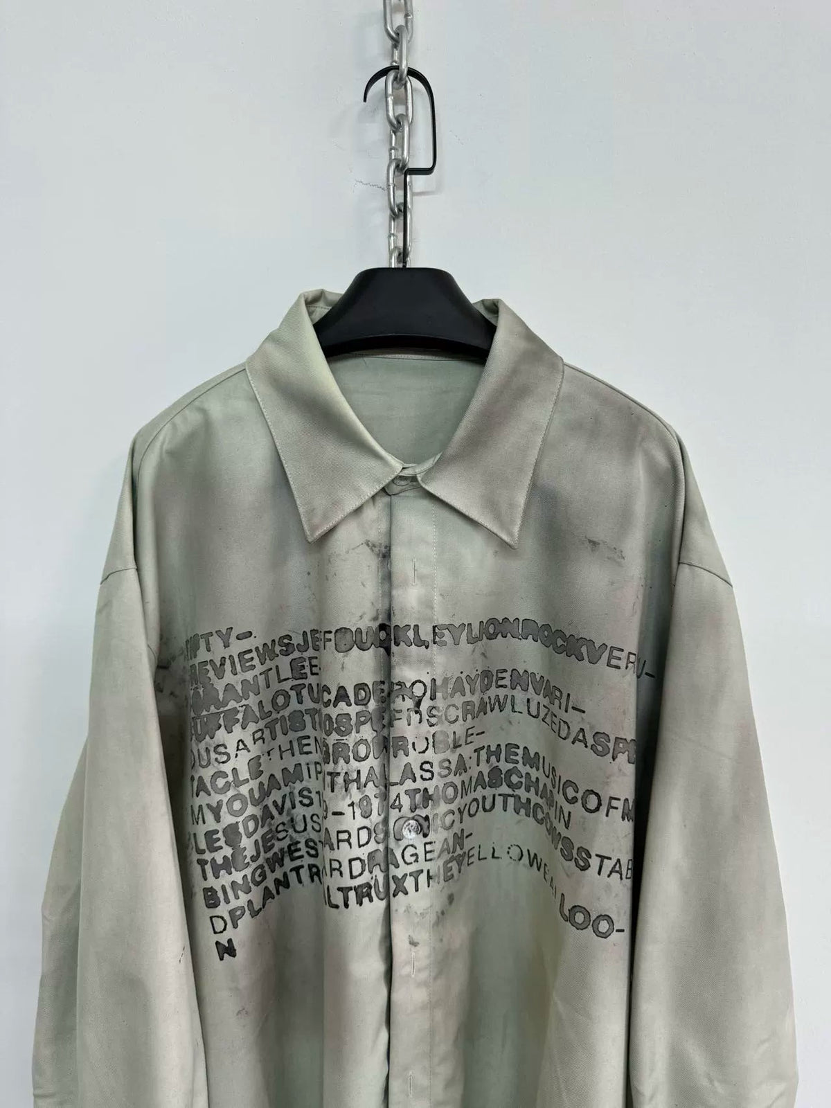 Dirty Dyed Raw Edge Shirt Jacket  OR0289
