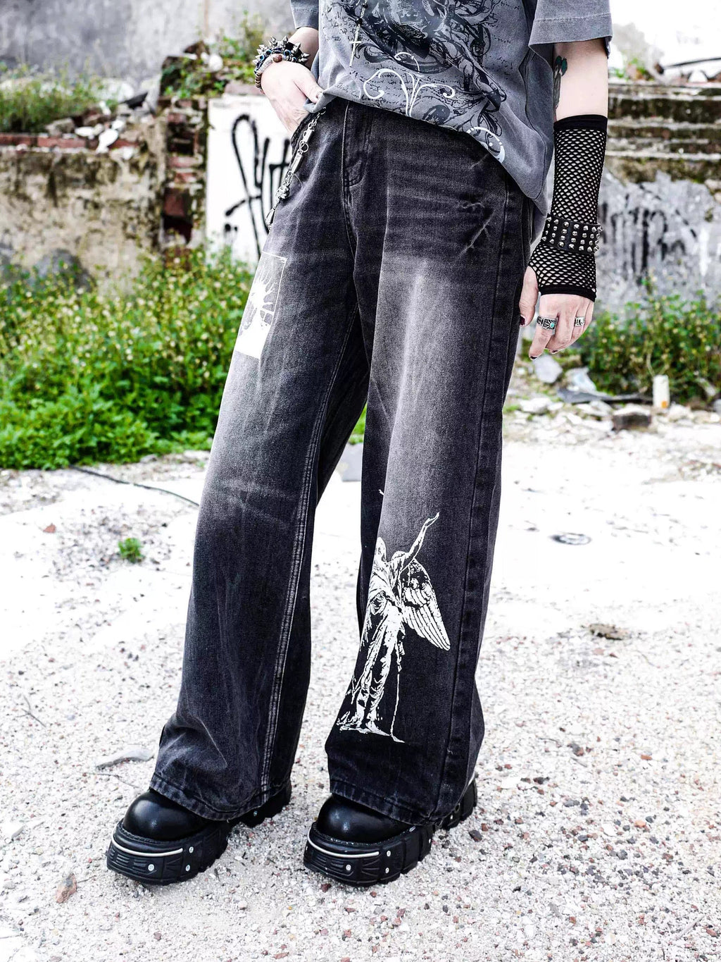 Lost Faith Loose Denim Pants  OR0291