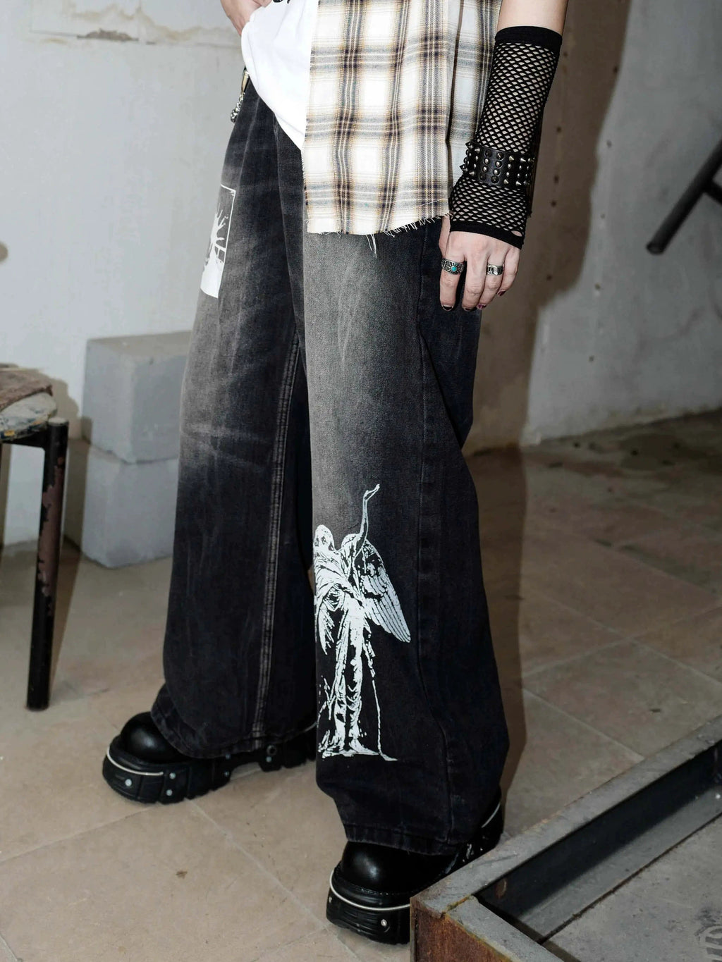 Lost Faith Loose Denim Pants  OR0291