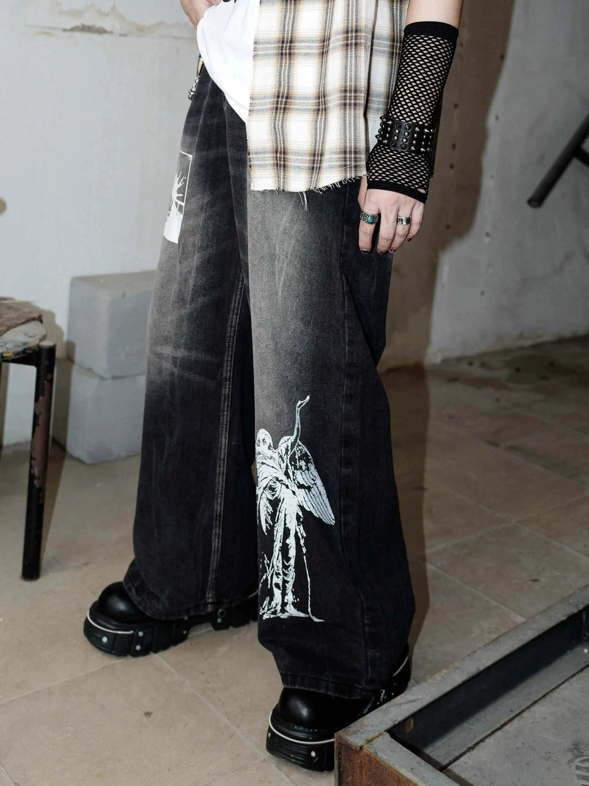 Lost Faith Loose Denim Pants  OR0291