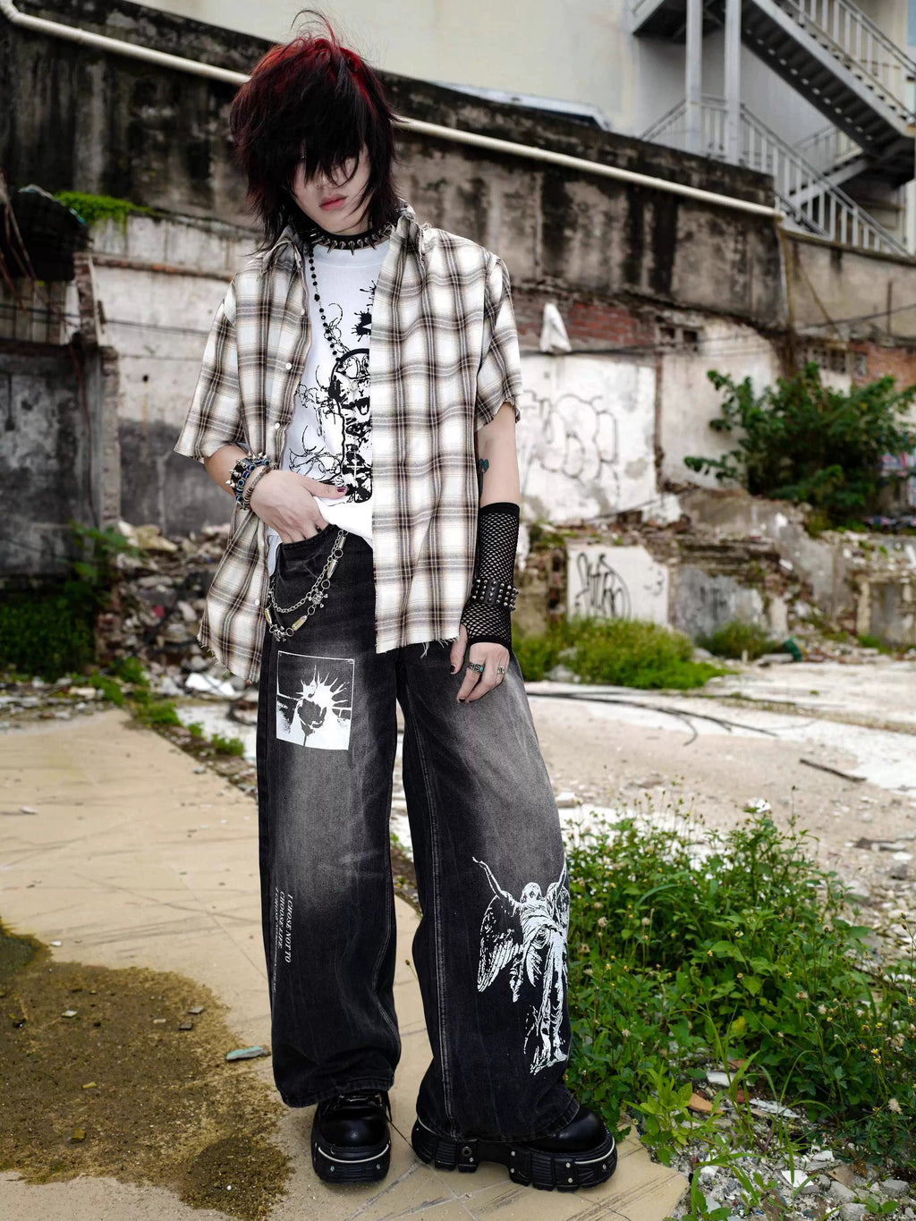 Lost Faith Loose Denim Pants  OR0291