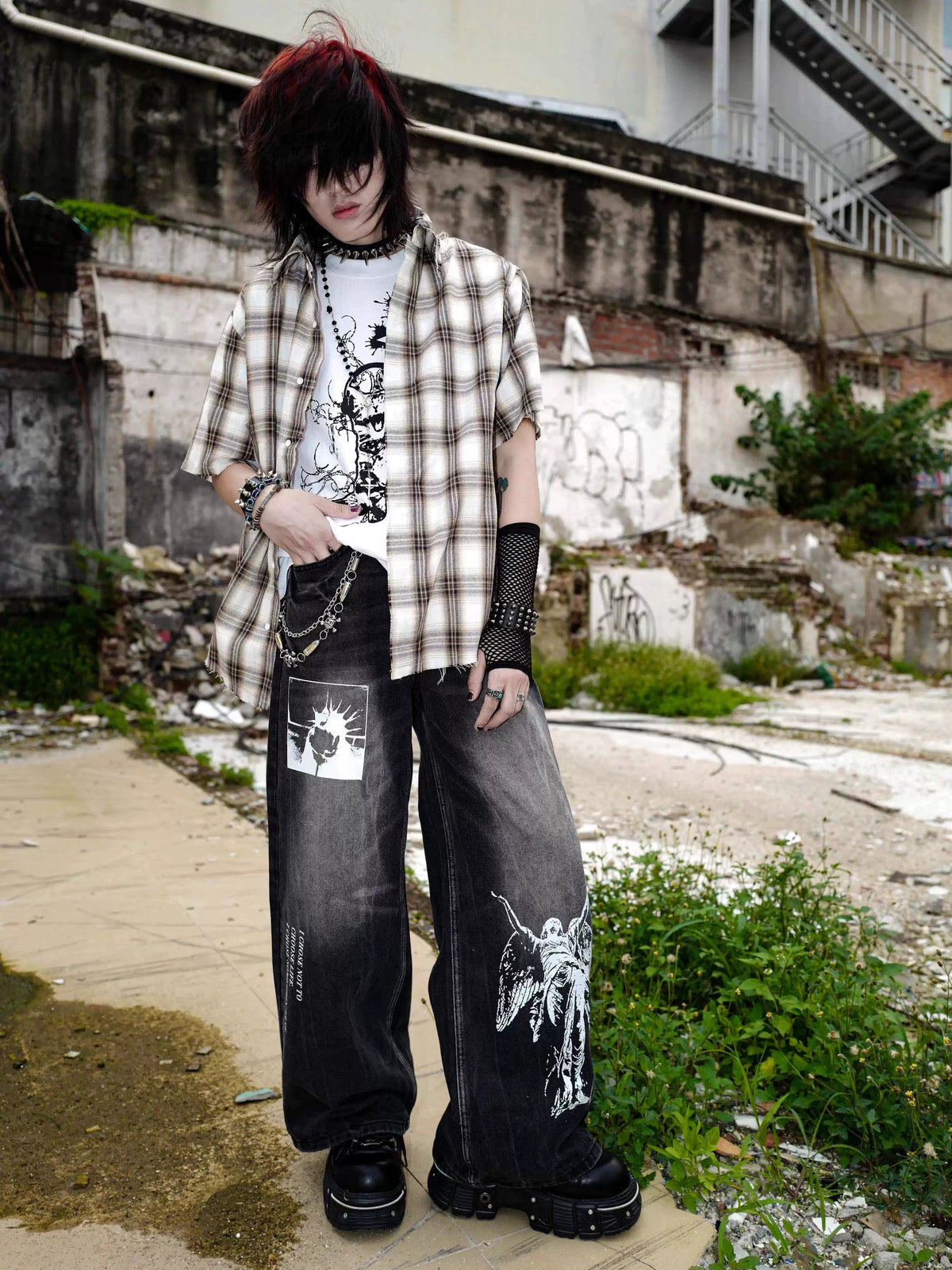 Lost Faith Loose Denim Pants  OR0291