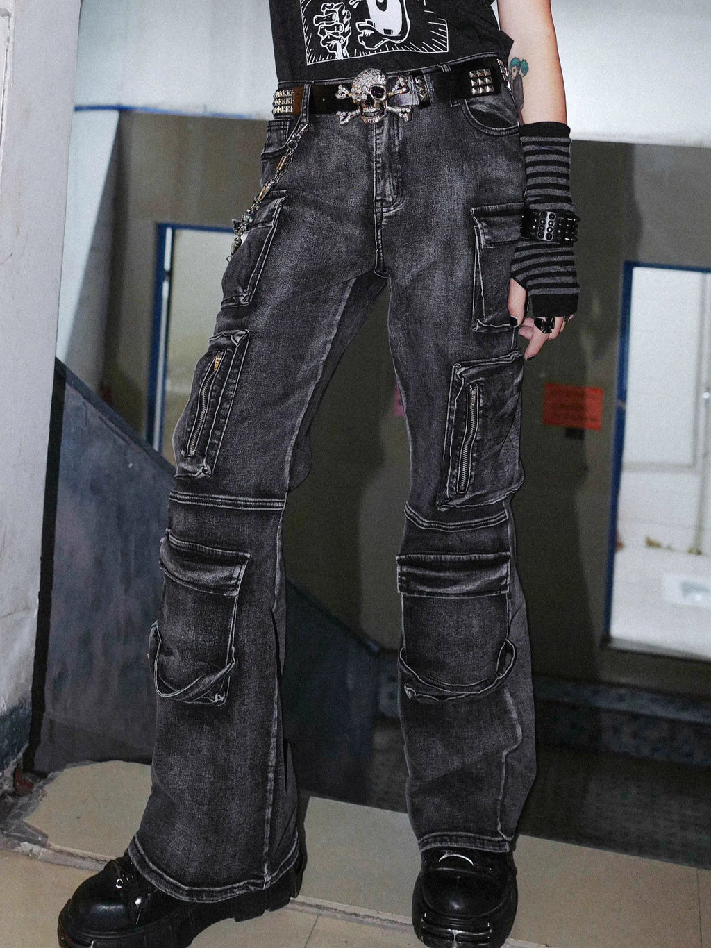 Explosion Warrior Cargo Jeans  OR0293