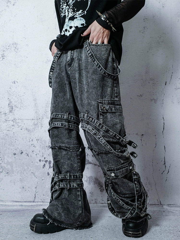 Break Free Punk Black Denim Pants  OR0295