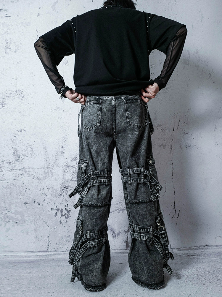 Break Free Punk Black Denim Pants  OR0295